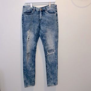 Blank NYC Jeans Distressed Acid Wash Skinny Size 29 NWT